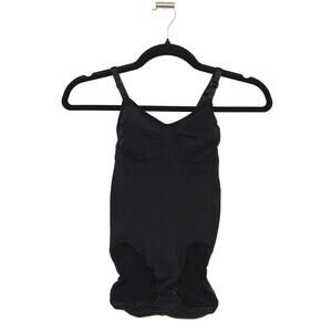 SKIMS Seamless Sculpt Brief Bodysuit In Onyx Black Size 2XL